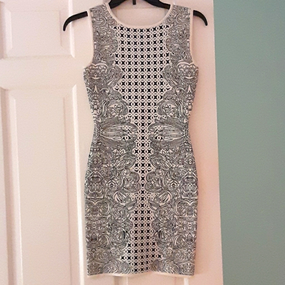 Dress ..navy and white